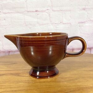 Vintage Fiesta Brown Creamer
